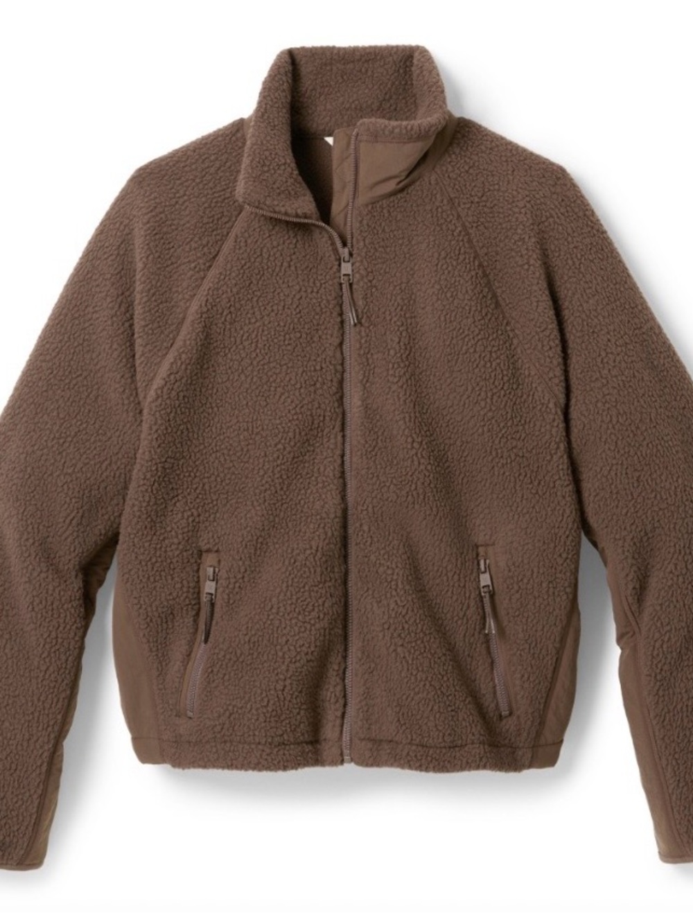 Vuori Alpine Jacket Women’s Size S Java Brown Teddy Sherpa Fleece Full Zip Roomy